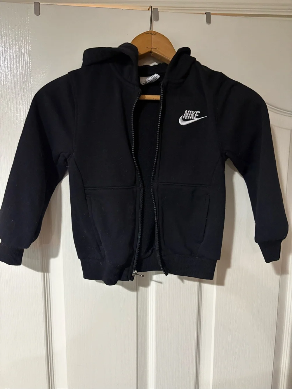 Nike Kids Black Zip-Up Hoodie